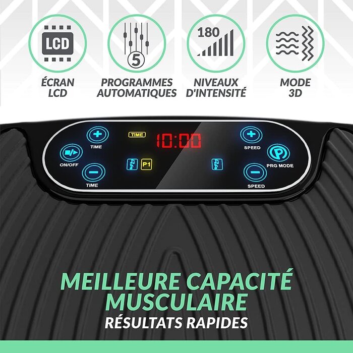 Plateforme Vibrante 3D Double Moteur : Jusqu'à -56% sur votre remise en forme