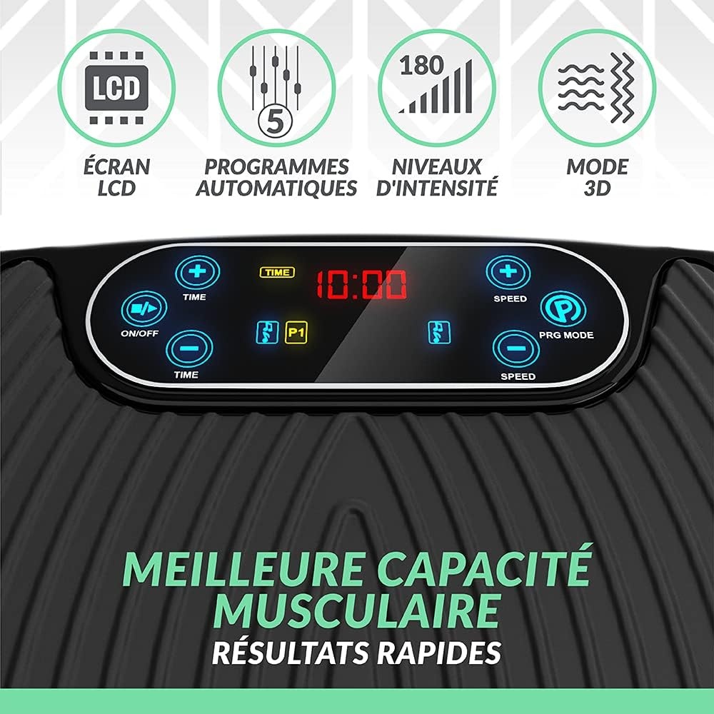 Plateforme Vibrante 3D Double Moteur : Jusqu'à -56% sur votre remise en forme