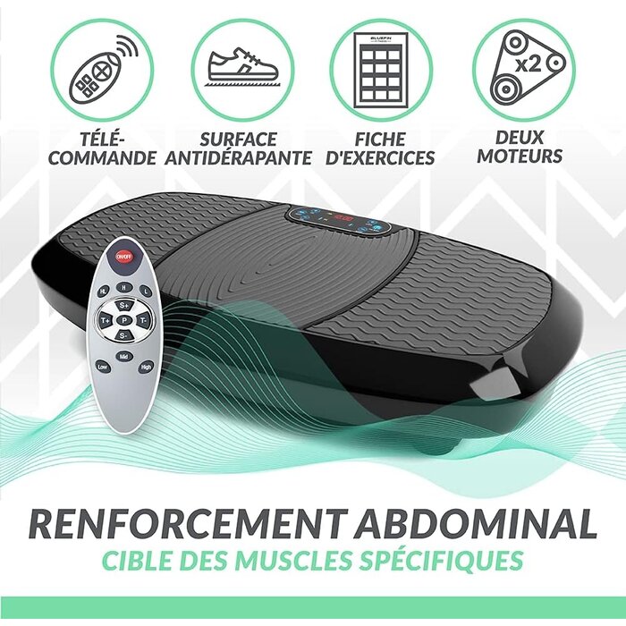 Plateforme Vibrante 3D Double Moteur : Jusqu'à -56% sur votre remise en forme