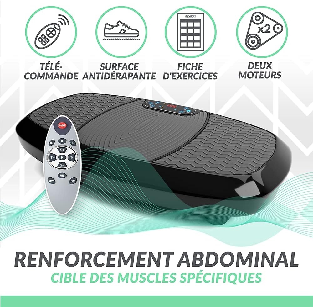 Plateforme Vibrante 3D Double Moteur : Jusqu'à -56% sur votre remise en forme