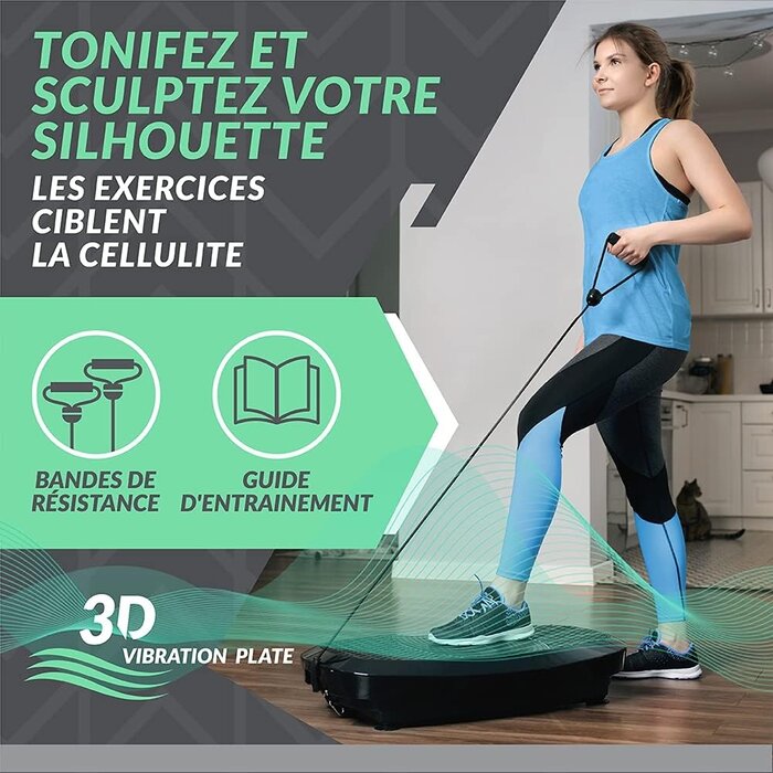 Plateforme Vibrante 3D Double Moteur : Jusqu'à -56% sur votre remise en forme