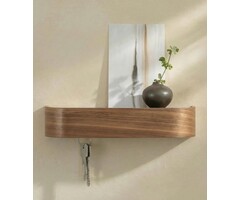 Porte-clés mural en bois de noyer minimaliste - Jusqu'à 32% de remise
