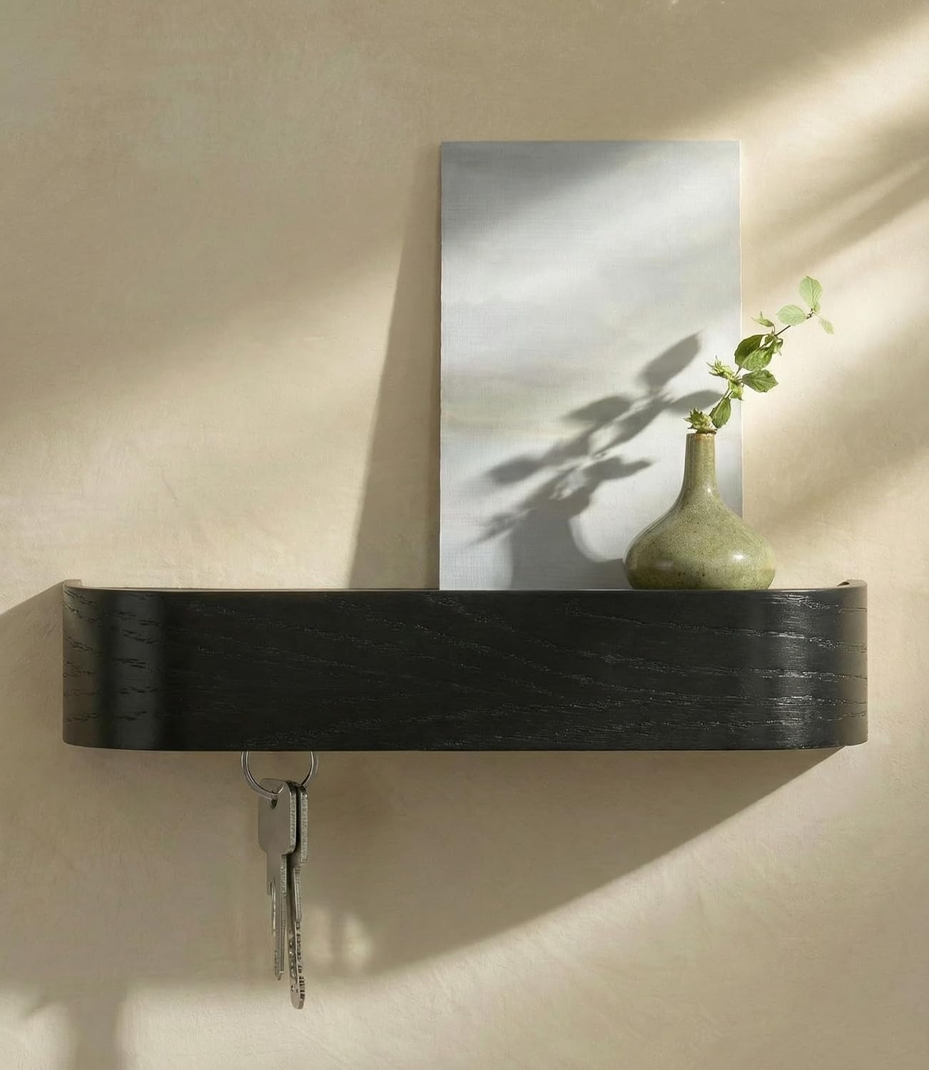 Porte-clés mural en bois de noyer minimaliste - Jusqu'à 32% de remise