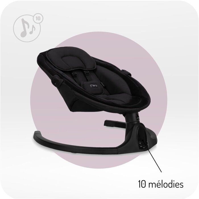 Balançoire électrique bébé - Bluetooth, LED, télécommande - Jusqu'à -34%