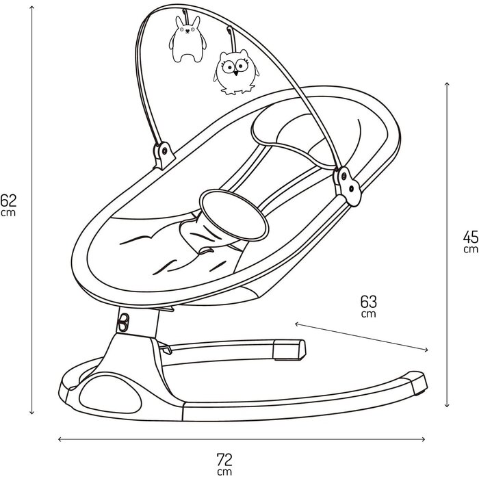 Balançoire électrique bébé - Bluetooth, LED, télécommande - Jusqu'à -34%
