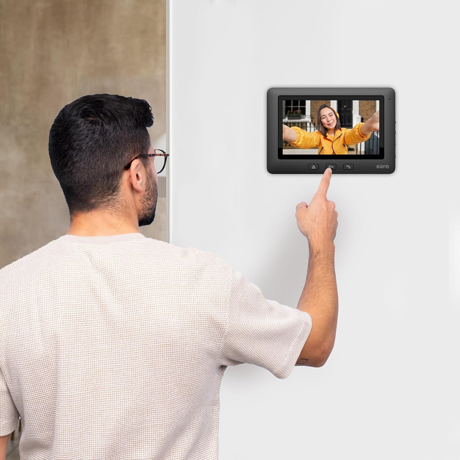 Visiophone WiFi 7 pouces Tuya - Ouverture de porte - Jusqu'à -35%