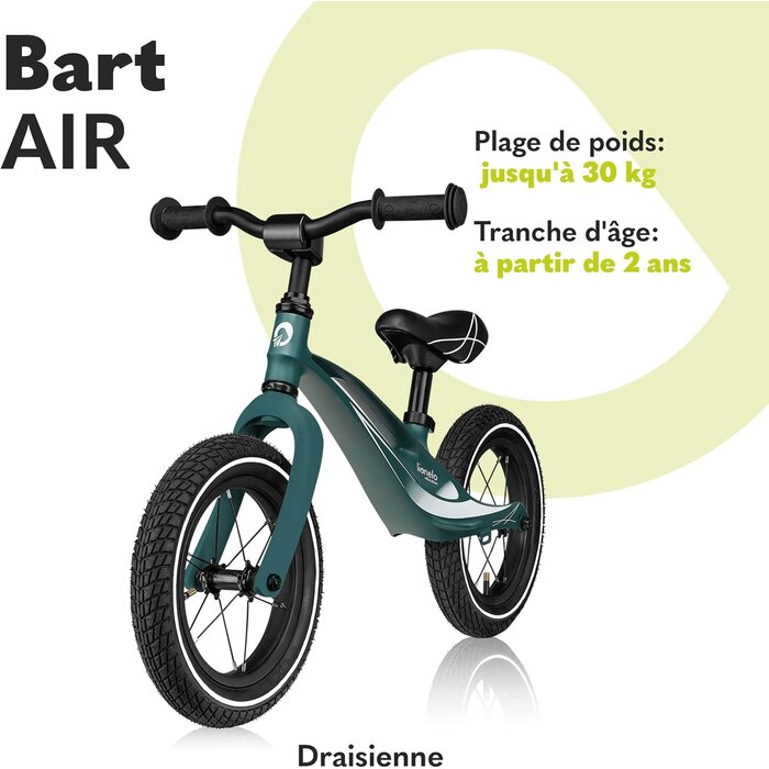 Lionelo Draisienne enfant 12 pouces - Cadre magnésium - Jusqu'à -34% sur le prix