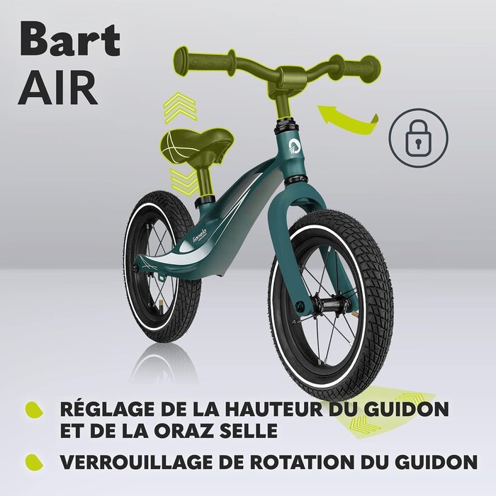 Lionelo Draisienne enfant 12 pouces - Cadre magnésium - Jusqu'à -34% sur le prix