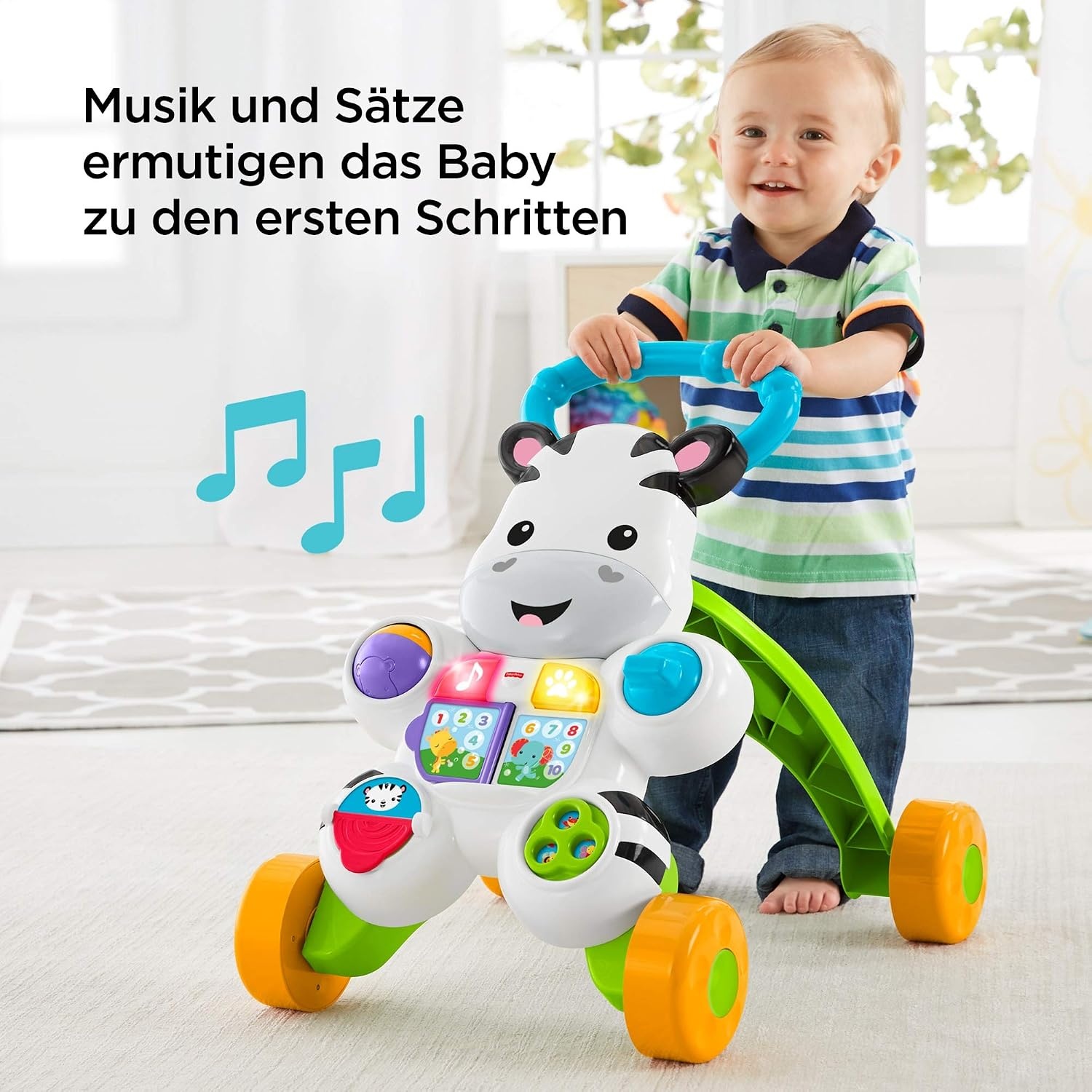 Fisher Price Chariot de marche zèbre interactif - Jusqu'à -32% sur votre achat