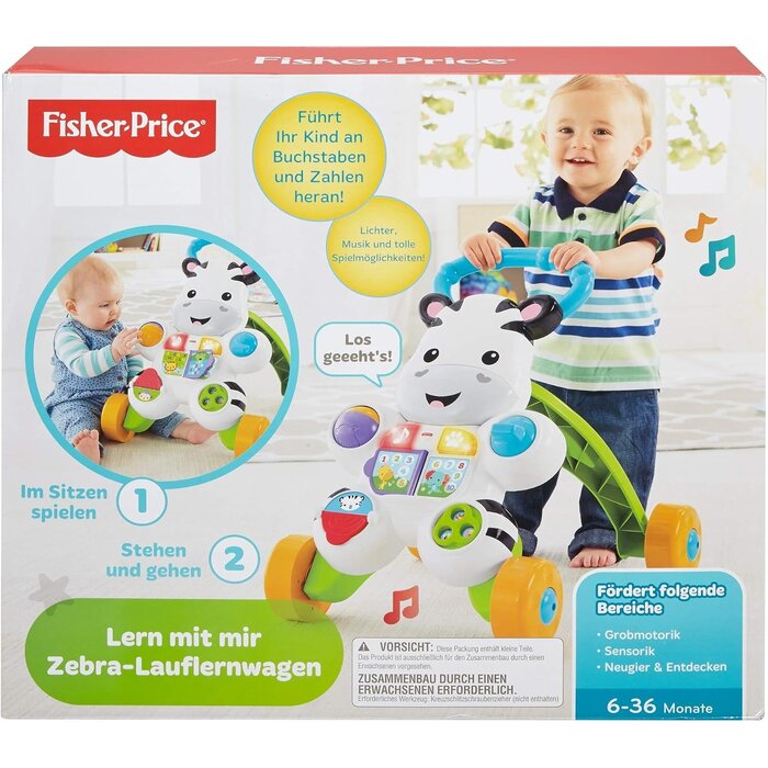 Fisher Price Chariot de marche zèbre interactif - Jusqu'à -32% sur votre achat
