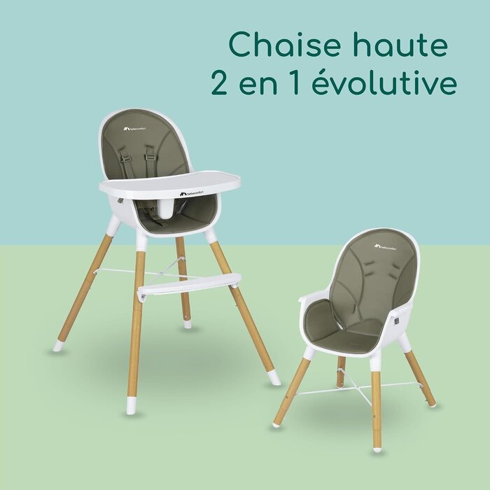 Chaise haute évolutive 2-en-1 - Jusqu'à -34% sur votre équipement bébé