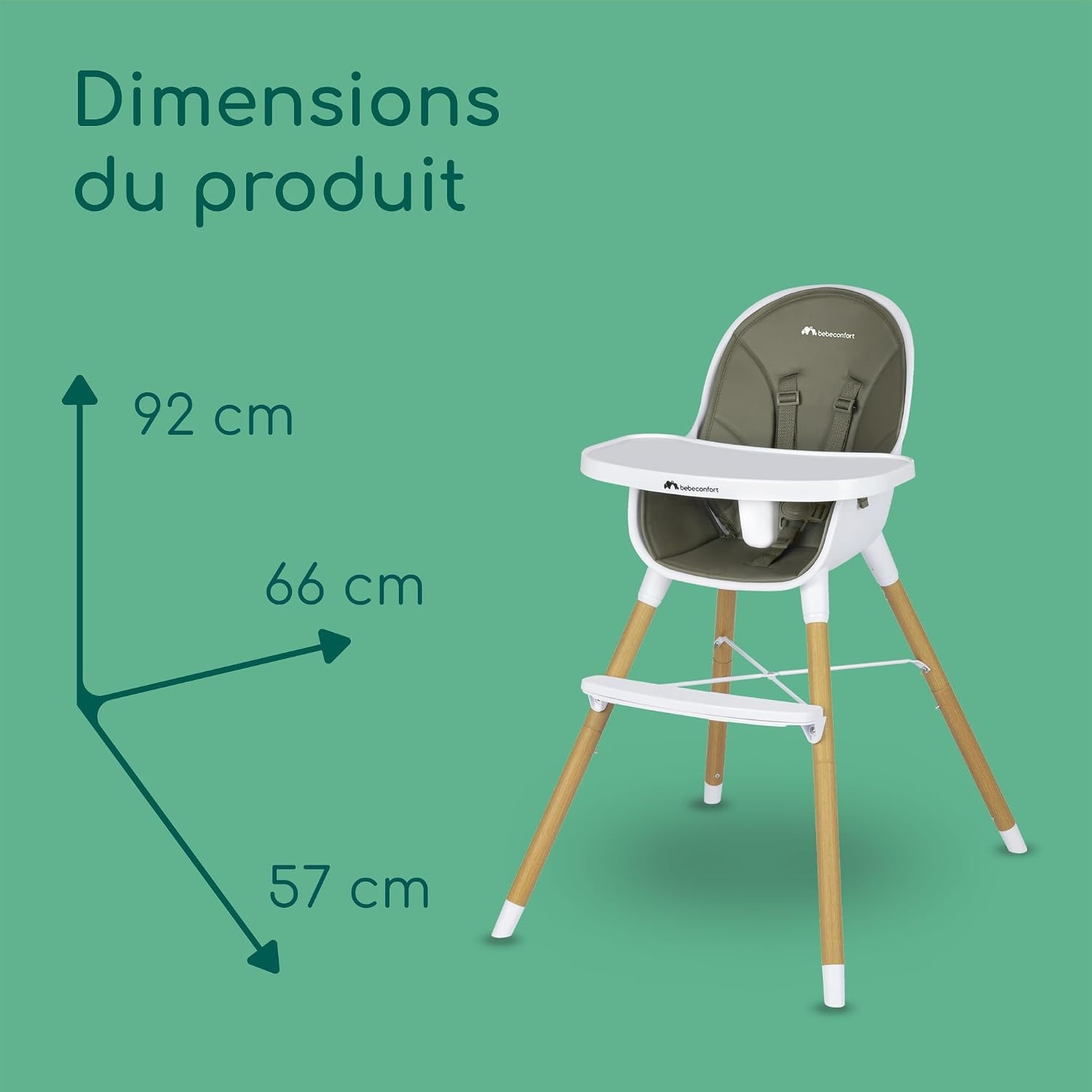 Chaise haute évolutive 2-en-1 - 6 mois à 6 ans - 63% de remise