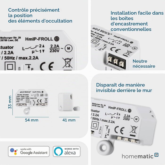 Actionneur intelligent pour volets roulants - Jusqu'à 33% de réduction