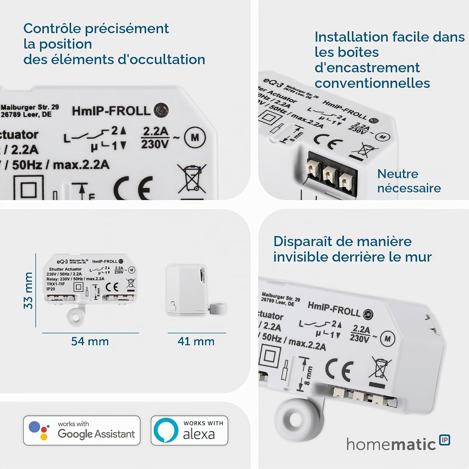 Actionneur intelligent pour volets roulants - Jusqu'à 33% de réduction