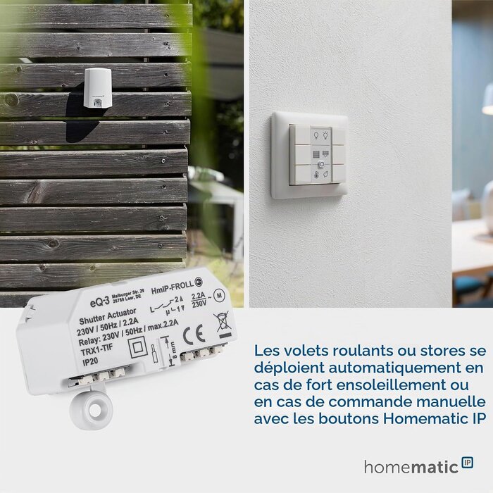 Actionneur intelligent pour volets roulants - Jusqu'à 33% de réduction