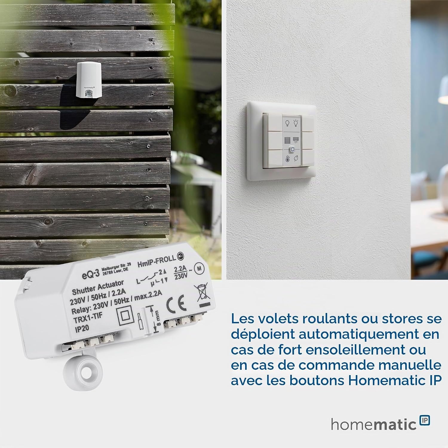 Actionneur intelligent pour volets roulants - Jusqu'à 33% de réduction