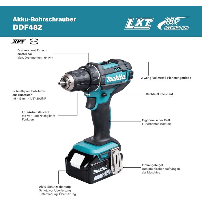 Perceuse-visseuse 18V 13mm : puissance pro jusqu'à -34% en outlet