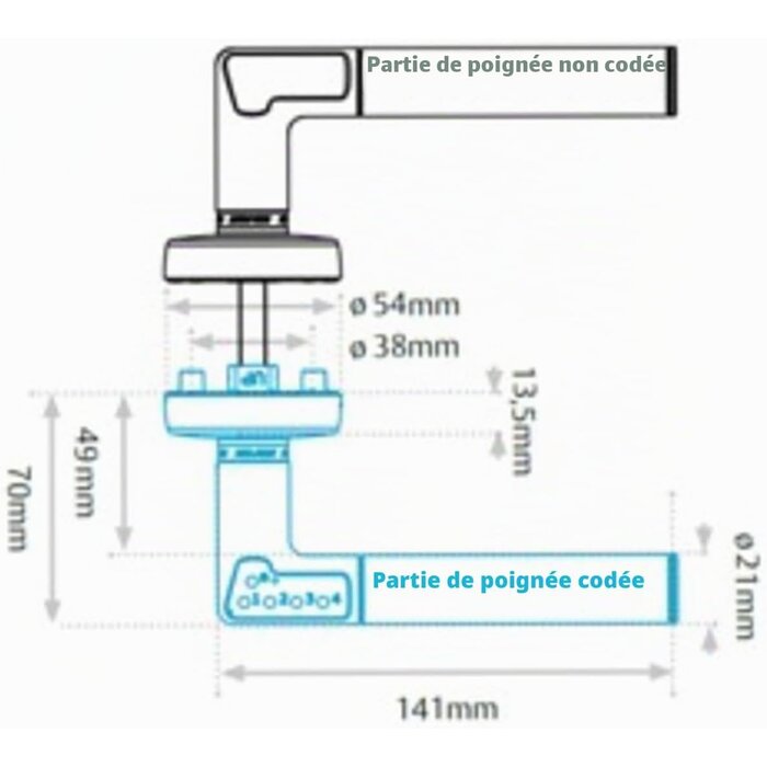 Poignée de porte électronique à code - Accès sécurisé - Jusqu'à 35% de remise