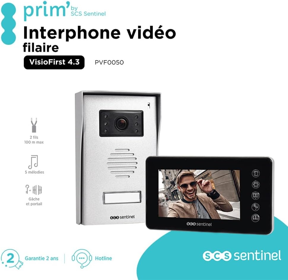 Visiophone Filaire 4,3" avec Commande de Portail - Jusqu'à 34% de remise