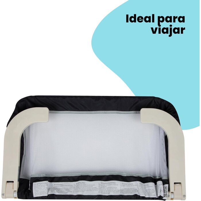 Barrière de lit enfant pliable 106x42 cm - Gris - Jusqu'à -33%