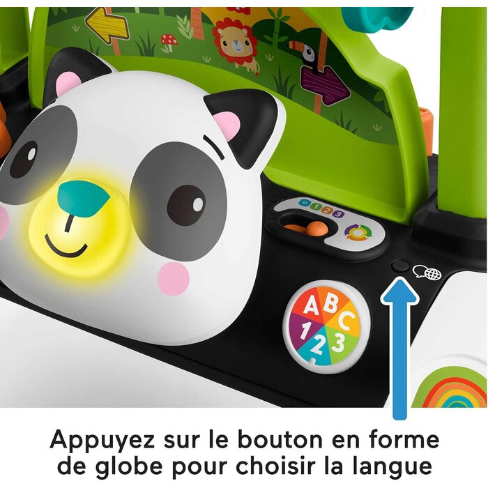 Fisher Price Chariot de marche panda 2-en-1 interactif - Jusqu'à 33% de remise