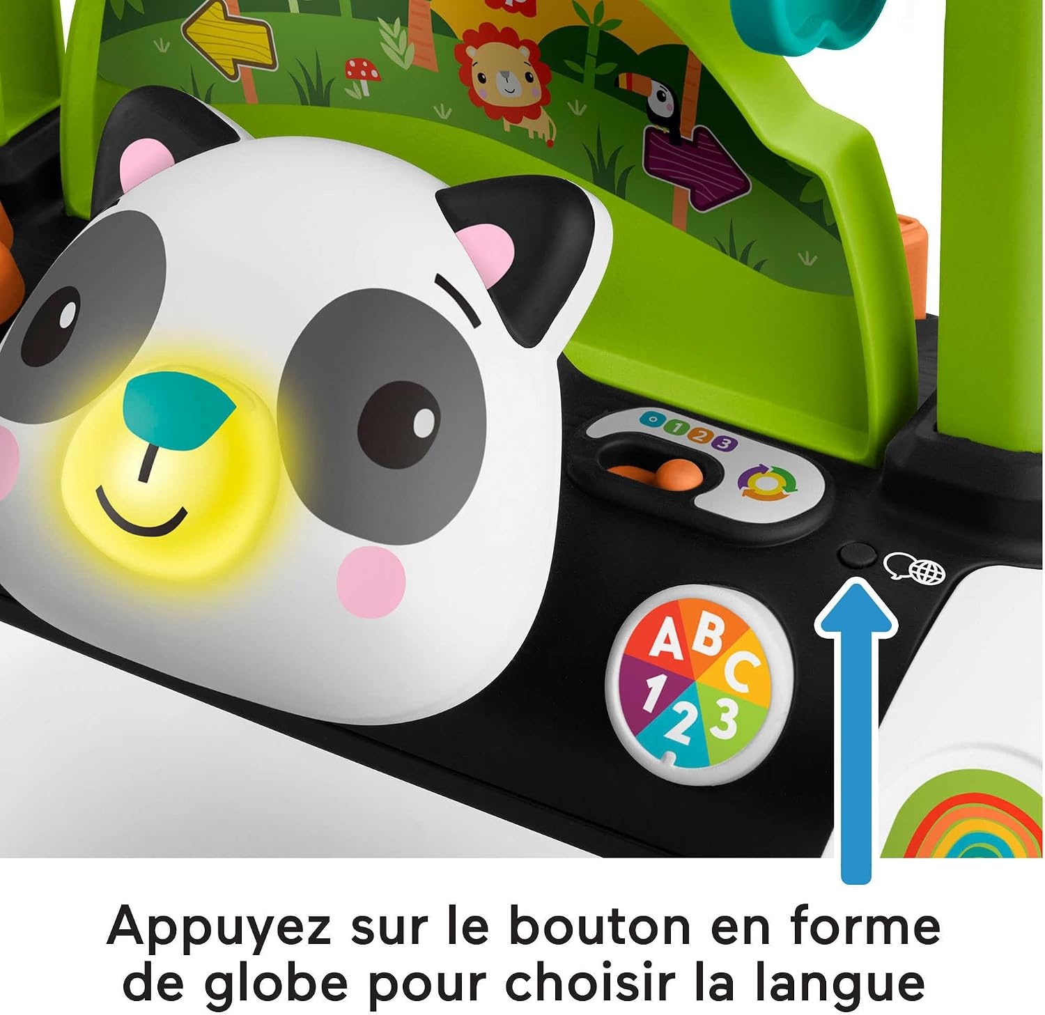 Fisher Price Chariot de marche panda 2-en-1 interactif - Jusqu'à 33% de remise