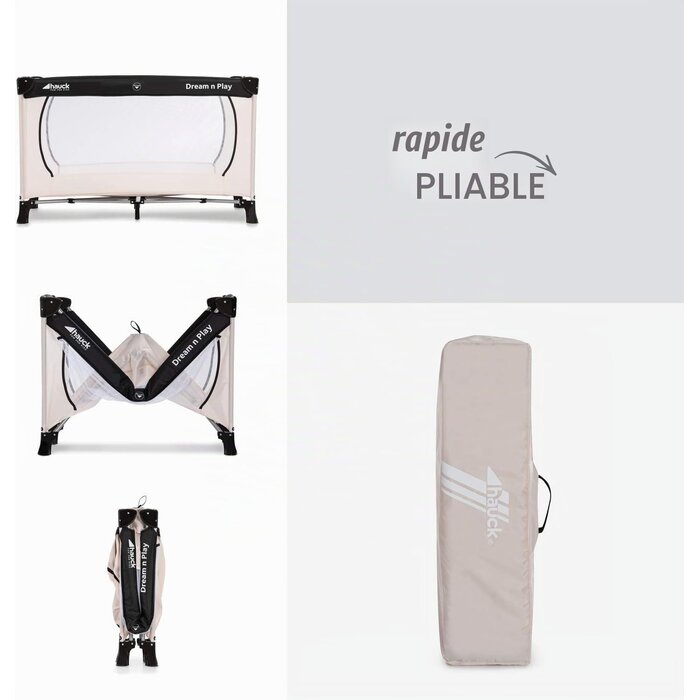 Lit de voyage pliable 120x60cm - Jusqu'à 34% de remise