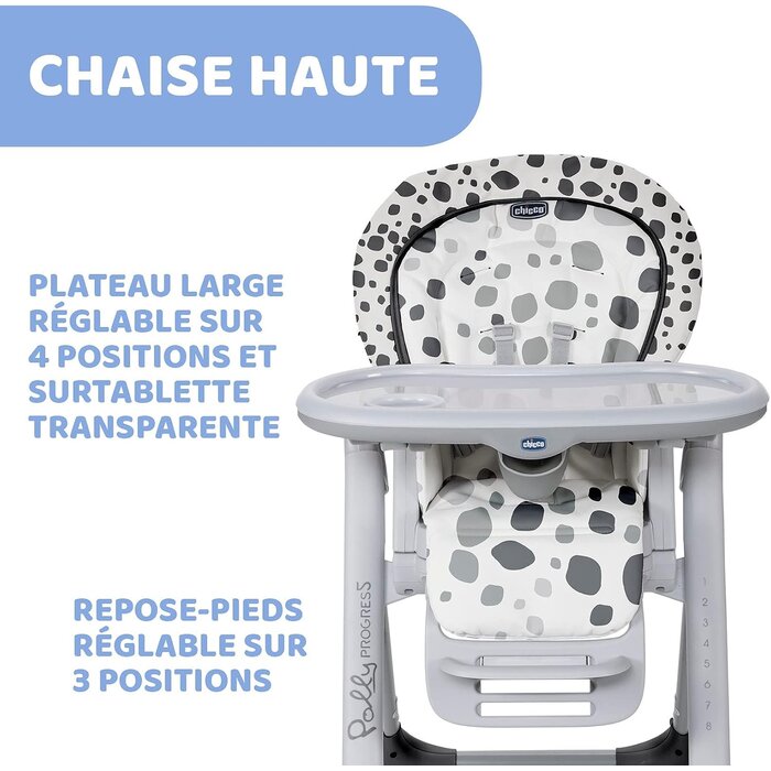 Chicco Chaise haute évolutive 5-en-1 - Jusqu'à -35% sur les retours client