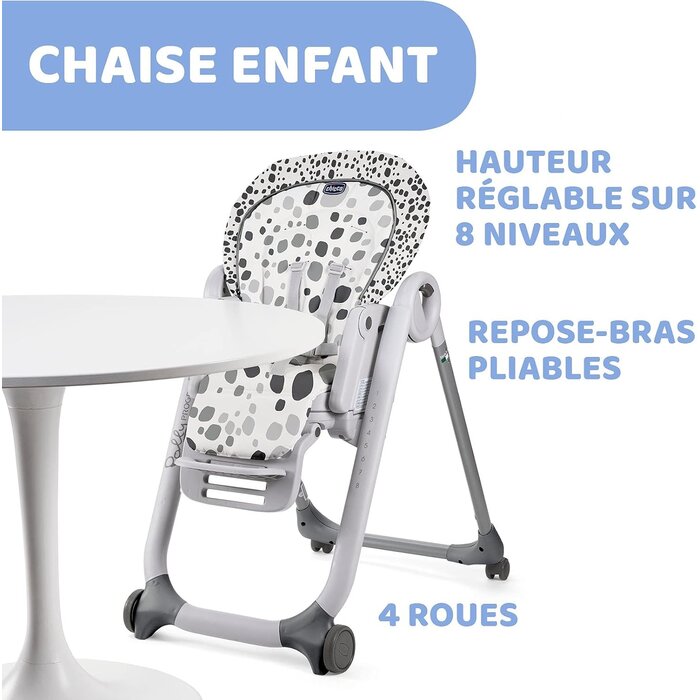 Chicco Chaise haute évolutive 5-en-1 - Jusqu'à -35% sur les retours client