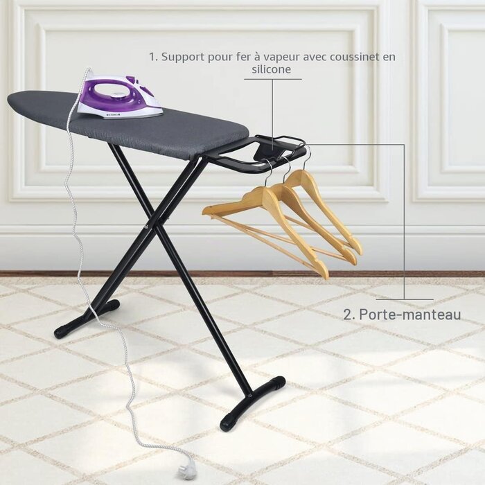 Table à repasser réglable 33x96 cm - Jusqu'à -34% sur notre sélection outlet