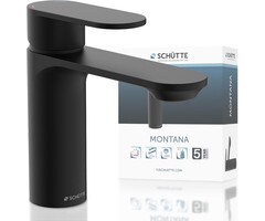 Mitigeur de lavabo Montana Noir Mat - Design Angulaire - Jusqu'à -34%