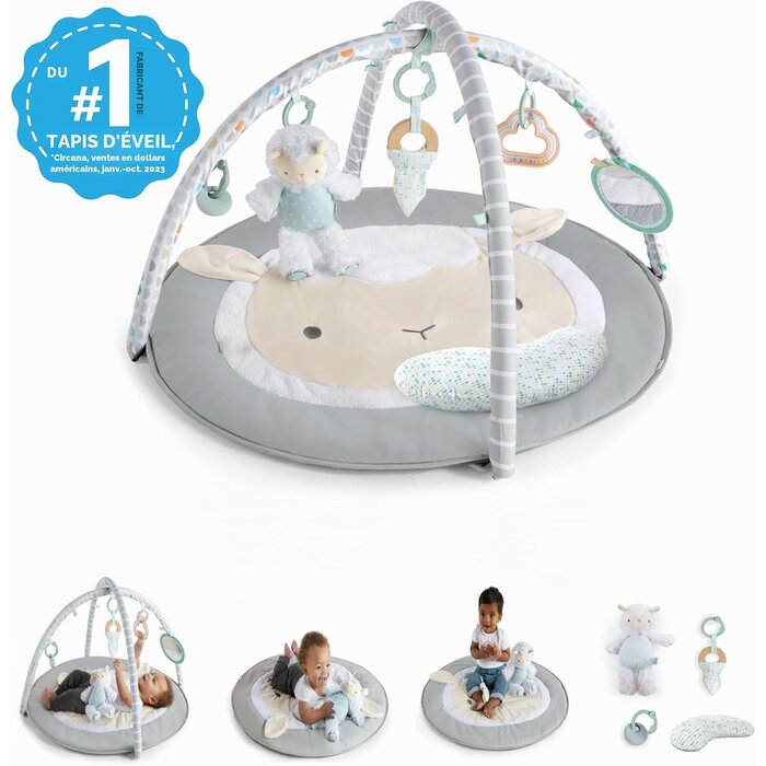 Tapis d'éveil ultra-doux avec arche et jouets - Jusqu'à -33%