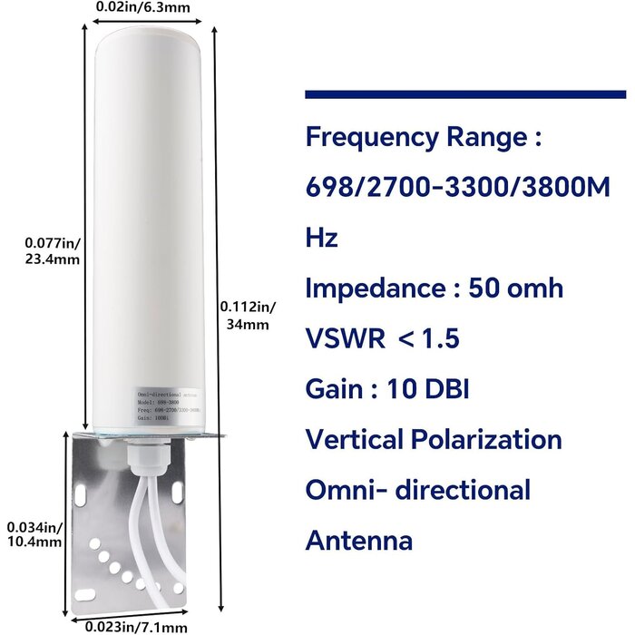 Antenne Extérieure 4G 5G 10dBi - Jusqu'à -33% sur modèles reconditionnés