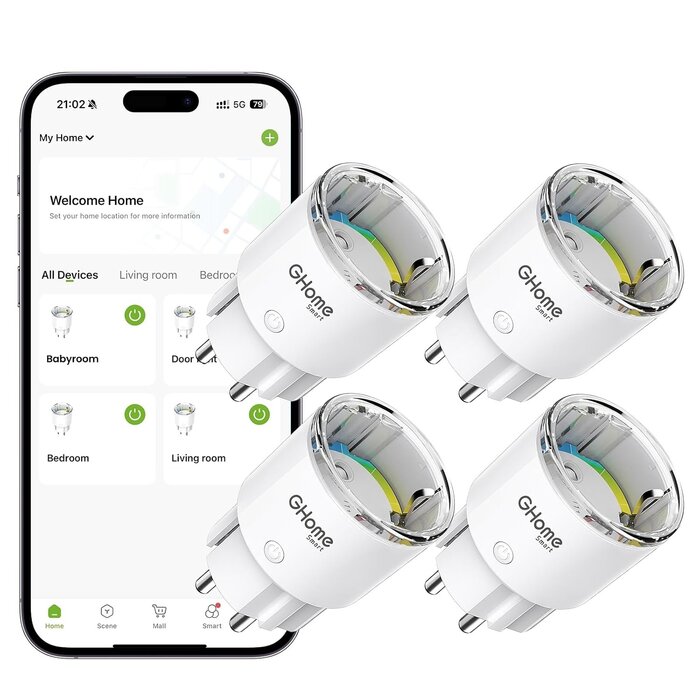 Lot de 4 prises connectées Wifi - Jusqu'à -33% sur l'outlet