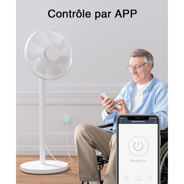 Lot de 4 prises connectées Wifi - Jusqu'à -33% sur l'outlet