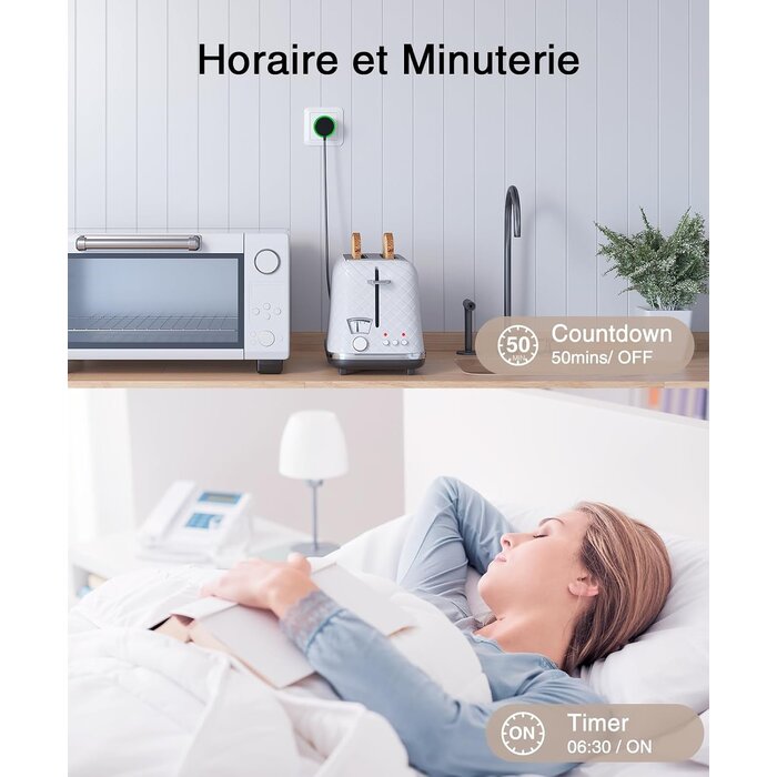 Lot de 4 prises connectées Wifi - Jusqu'à -33% sur l'outlet