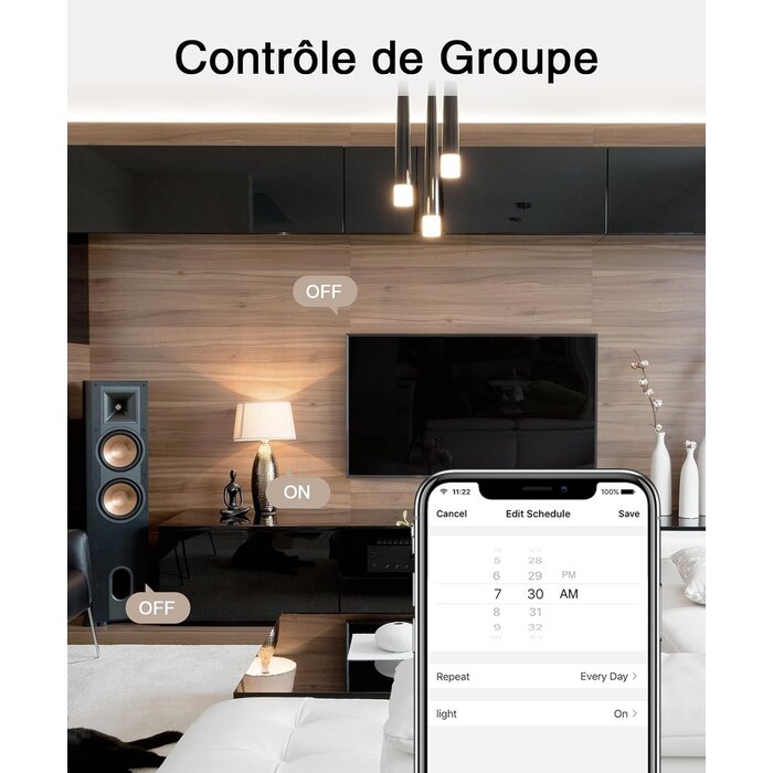 Lot de 4 prises connectées Wifi - Jusqu'à -33% sur l'outlet