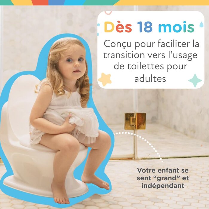 Pot d'apprentissage réaliste avec son de chasse d'eau - Jusqu'à -33%