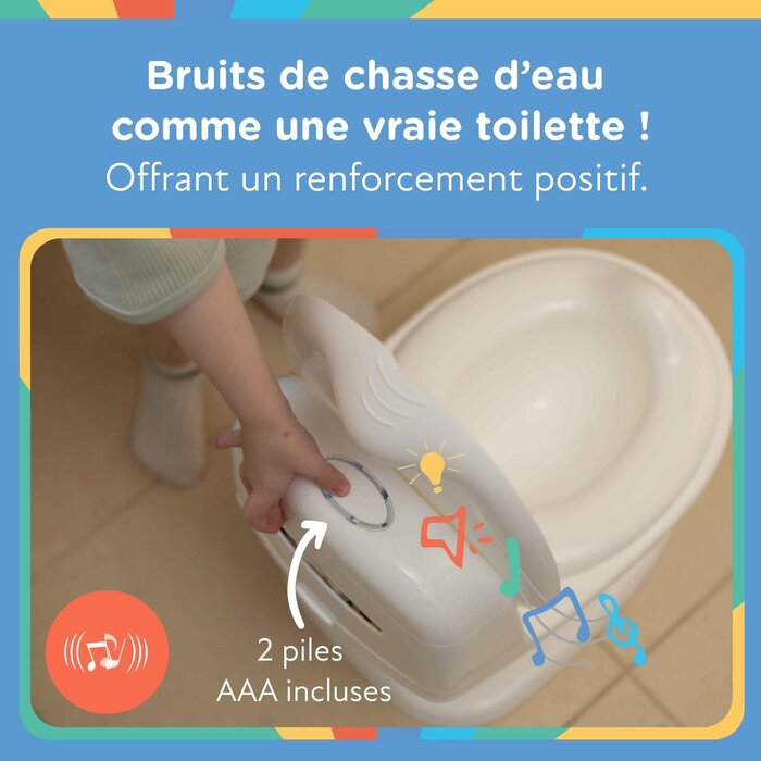 Pot d'apprentissage réaliste avec son de chasse d'eau - Jusqu'à -33%