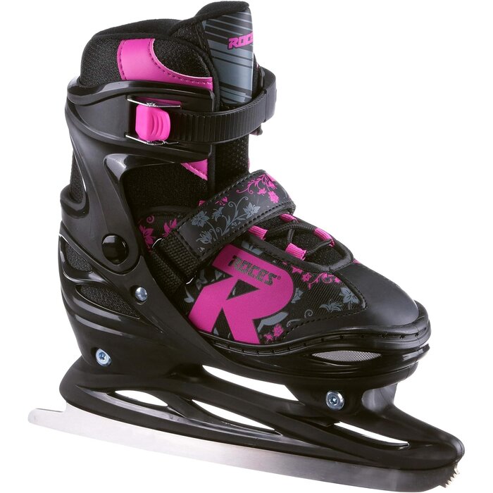 Roces Patins à glace ajustables 38-41 - Noir et Fuchsia - Jusqu'à -33%