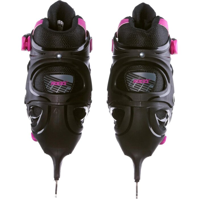 Roces Patins à glace ajustables 38-41 - Noir et Fuchsia - Jusqu'à -33%