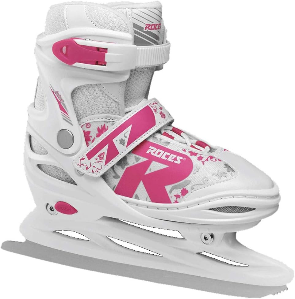 Roces Patins à glace ajustables 38-41 - Noir et Fuchsia - Jusqu'à -33%