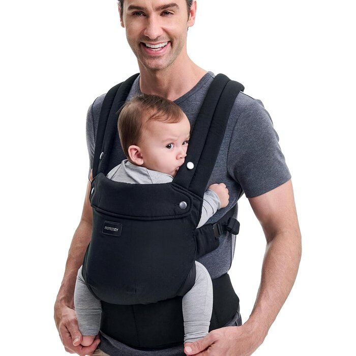 Porte-bébé ergonomique 3-20kg - Coton Noir - Jusqu'à -33% sur l'outlet