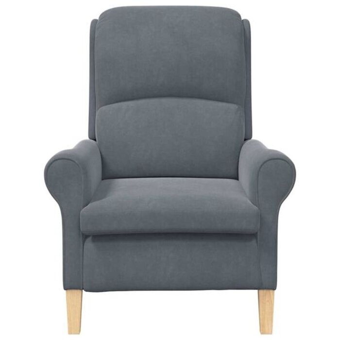 Vidaxl Fauteuil en velours gris foncé - Confort contemporain jusqu'à -41%