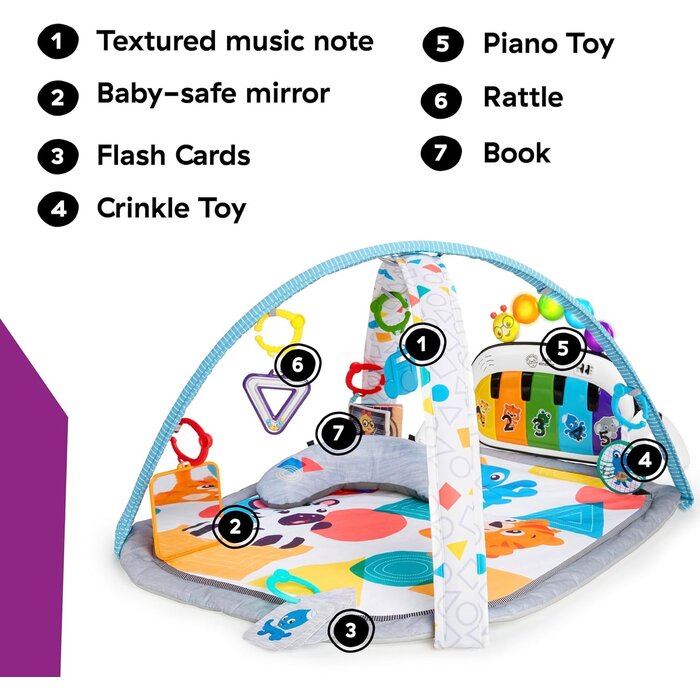 Tapis d'éveil musical 4 en 1 avec piano - Jusqu'à 34% de remise