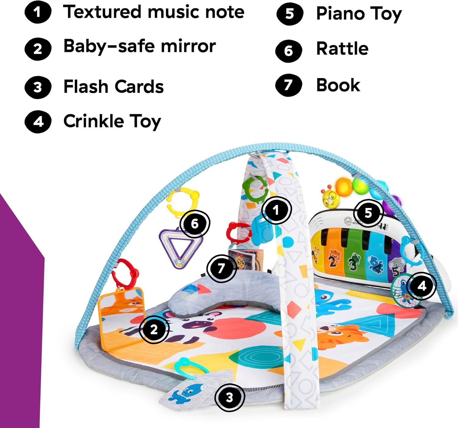 Tapis d'éveil musical 4 en 1 avec piano - Jusqu'à 34% de remise