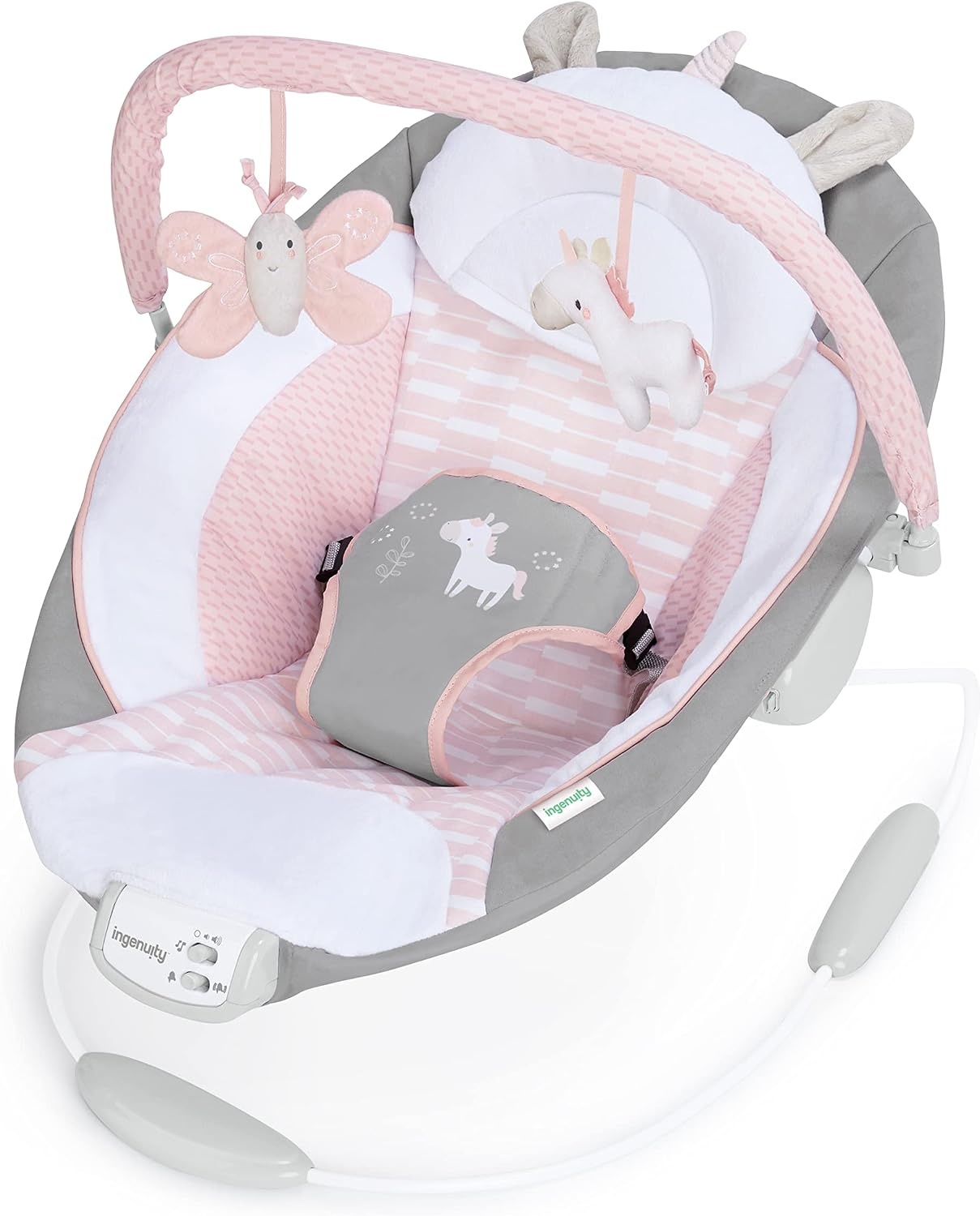 Transat vibrant pour bébé - 8 mélodies - Rose - Jusqu'à -33%