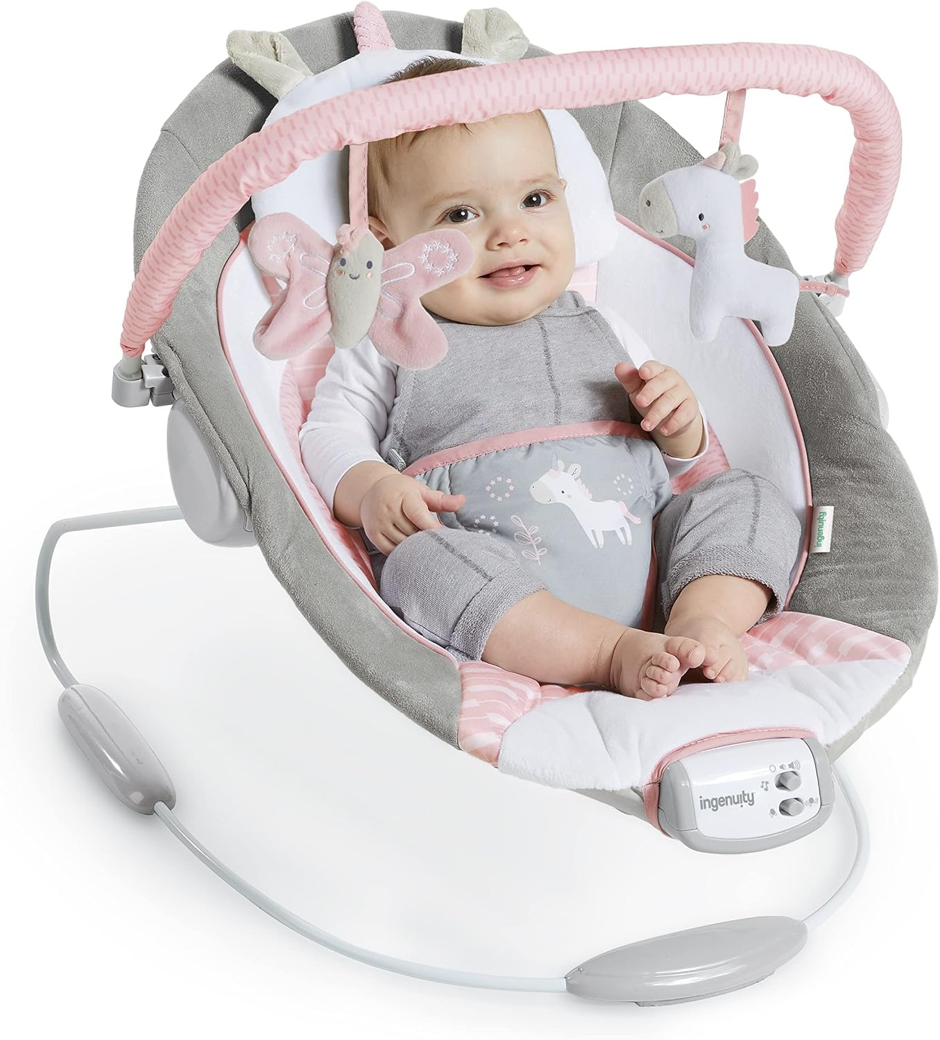 Transat vibrant pour bébé - 8 mélodies - Rose - Jusqu'à -33%