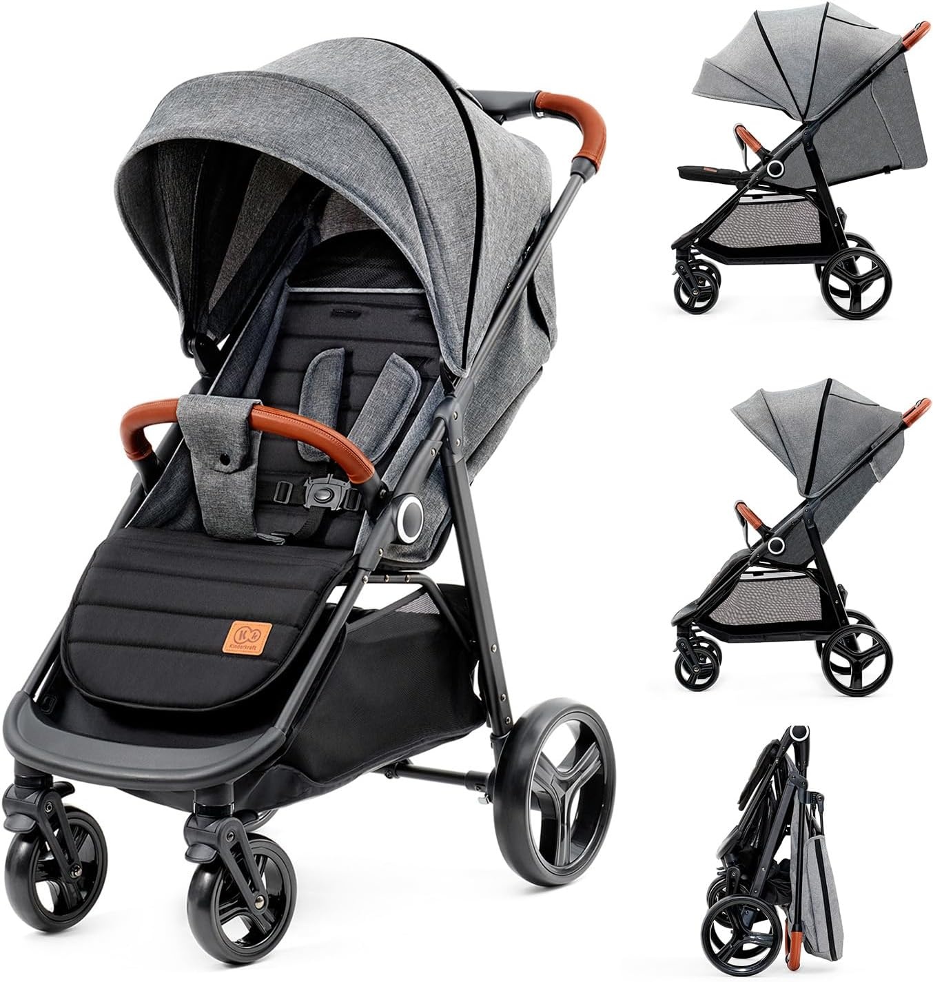 Poussette compacte GRANDE PLUS - Gris - Jusqu'à 35% de réduction
