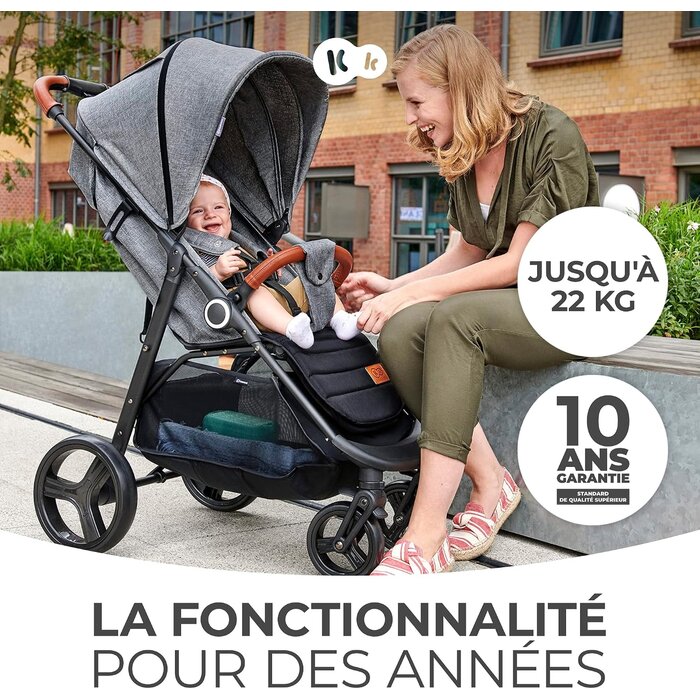 Poussette compacte GRANDE PLUS - Gris - Jusqu'à 35% de réduction